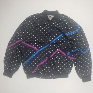 Aviat Sportif Vintage Black Poka Dot Light Jacket